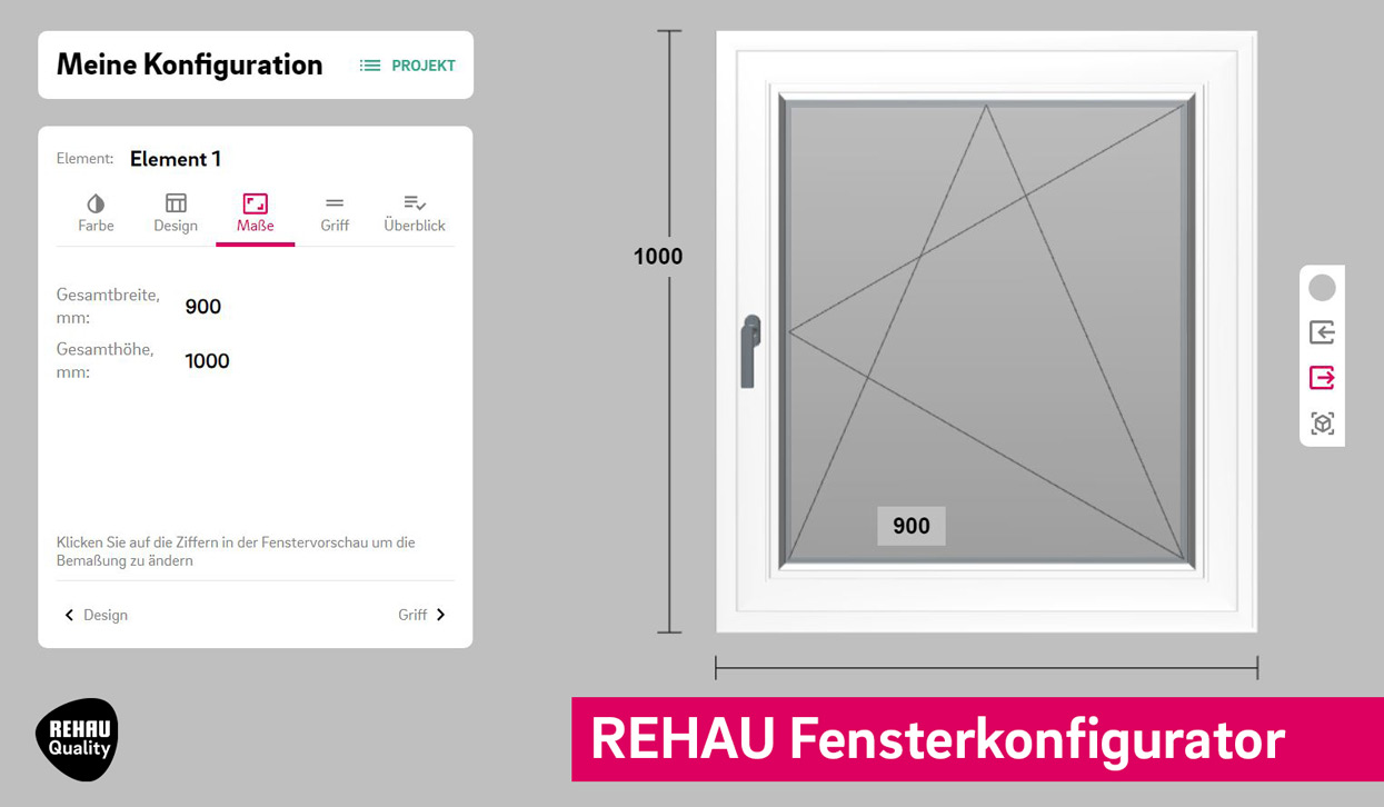 REHAU Fensterkonfigurator